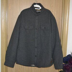 NWT Jachs New York Men's Grey Wool Blend Fleece Lined Winter Outdoor Jacket